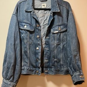 LeeXH&M denim jean jacket- oversized look, light blue, soft denim. Size  M